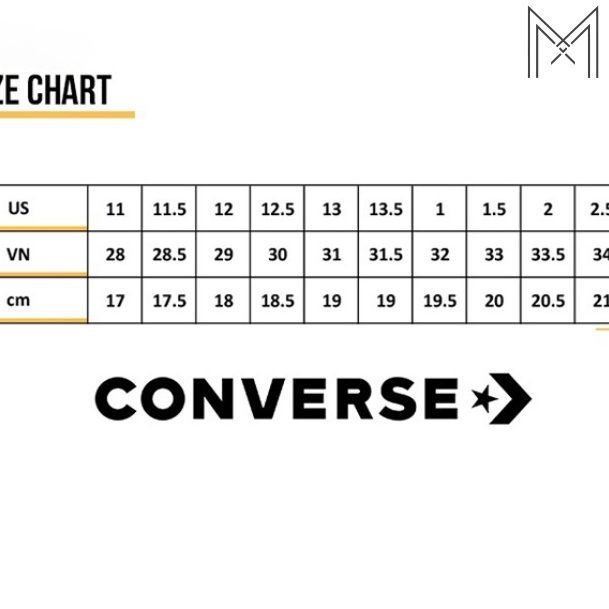 UPDATE bảng size dép Converse đầy đủ, chi tiết nhất năm 2024 2026 UPDATE bảng size dép Converse đầy đủ, chi tiết nhất năm 2024 2026