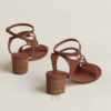 Sandal cao gót Hermes Miramar chính hãng màu nâu MHHH052 2026