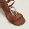 Sandal cao gót Hermes Miramar chính hãng màu nâu MHHH052 2026