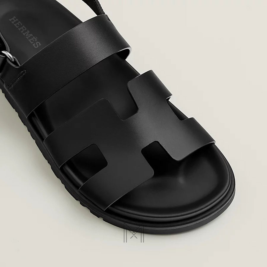 Dép Hermes Genius quai hậu chính hãng màu trắng MHHH002 2026 Dép Hermes Genius quai hậu chính hãng màu trắng MHHH002 2026
