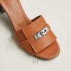 Cao gót Hermes Gigi 50 chính hãng màu nâu khoá bạc MHHH043 2026