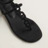Sandal Hermes Milos chính hãng màu đen da lộn MHHH017 2026