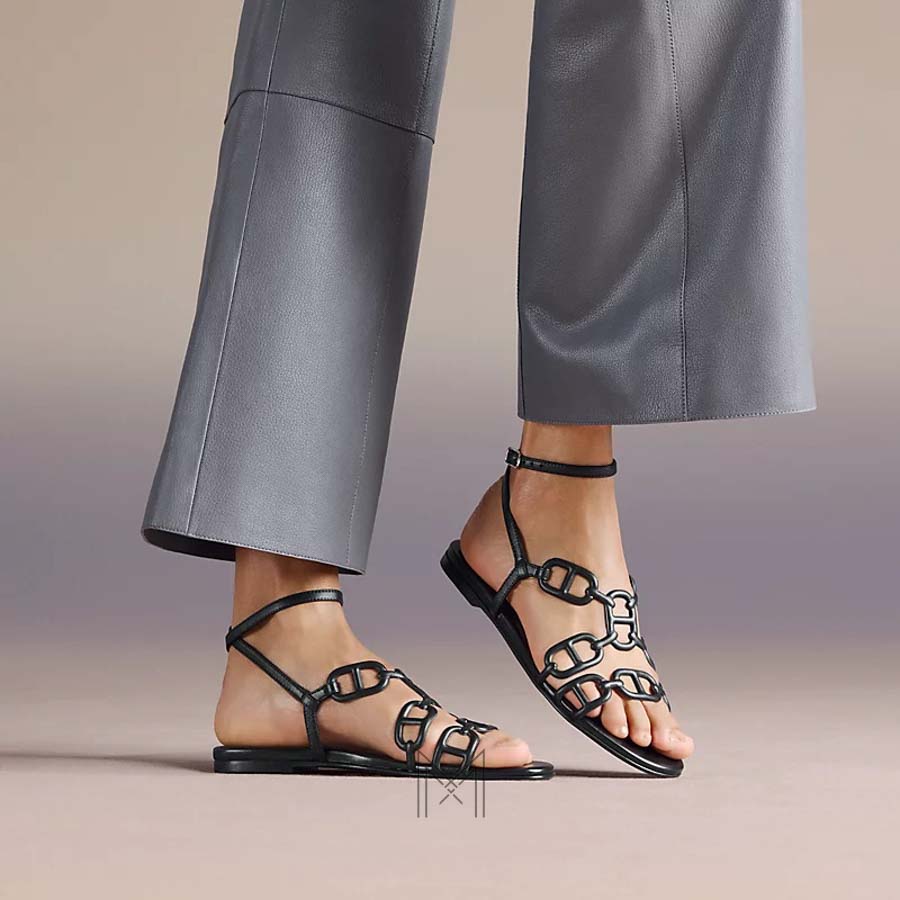 Dép quai hậu Hermes Naos chính hãng màu đen MHHH020 2026 Dép quai hậu Hermes Naos chính hãng màu đen MHHH020 2026