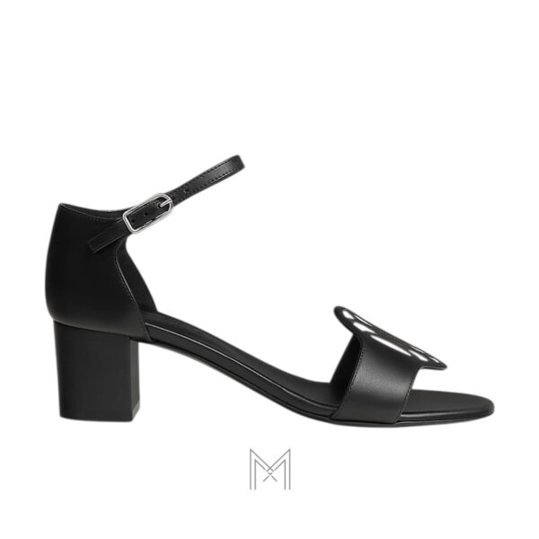 Cao gót Hermes Marquise 50 chính hãng màu đen họa tiết H Lift MHHH025