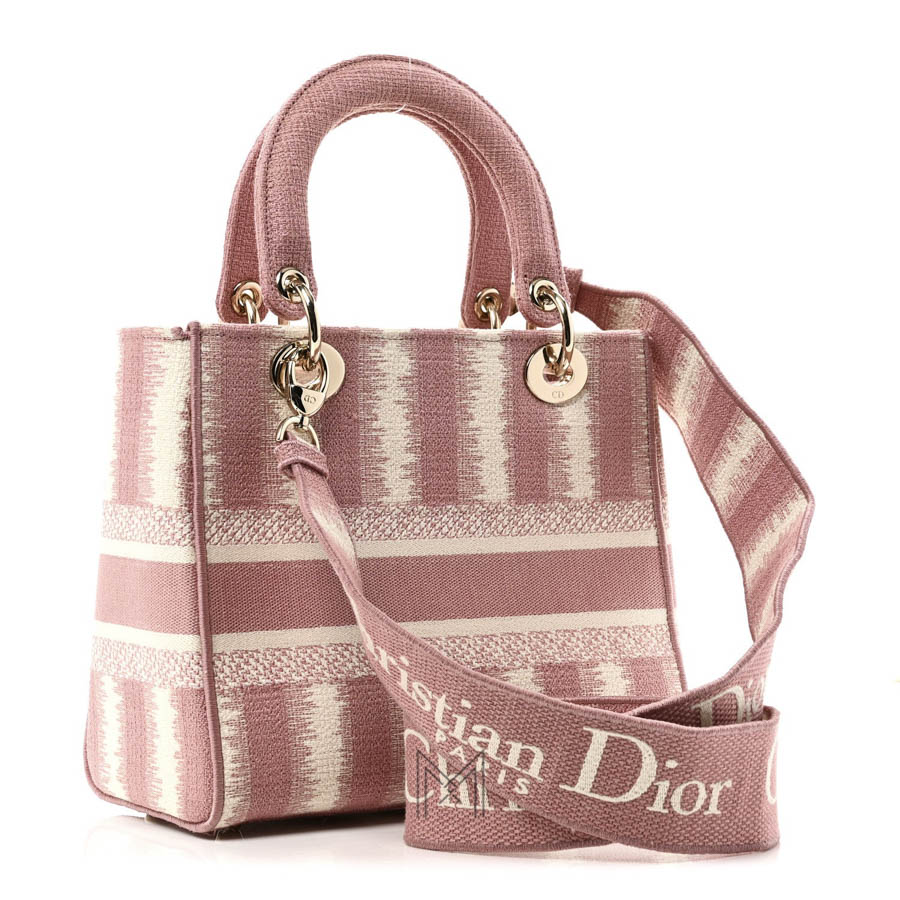 Túi Xách Đeo Chéo Dior D Lite Hồng Phối Kem Họa Tiết Thêu Toile de Jouy Vải Canvas Auth DR006 2026 Túi Xách Đeo Chéo Dior D Lite Hồng Phối Kem Họa Tiết Thêu Toile de Jouy Vải Canvas Auth DR006 2026