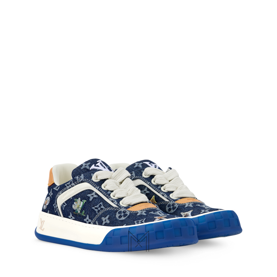 Giày Jordan LV nam màu xanh hoạ tiết monogram chính hãng GLV03 2026 Giày Jordan LV nam màu xanh hoạ tiết monogram chính hãng GLV03 2026