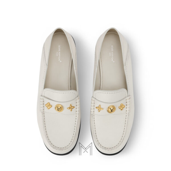 Giày Loafer Louis Vuitton nữ màu trắng authentic GLV02