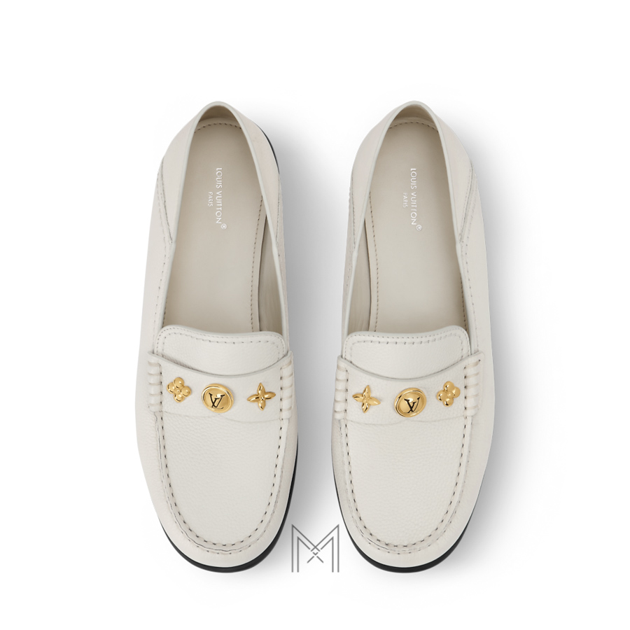 Giày Loafer Louis Vuitton nữ màu trắng authentic GLV02 2026 Giày Loafer Louis Vuitton nữ màu trắng authentic GLV02 2026