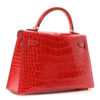 Túi Hermes Kelly mini màu đỏ da cá sấu chính hãng THM02 2026