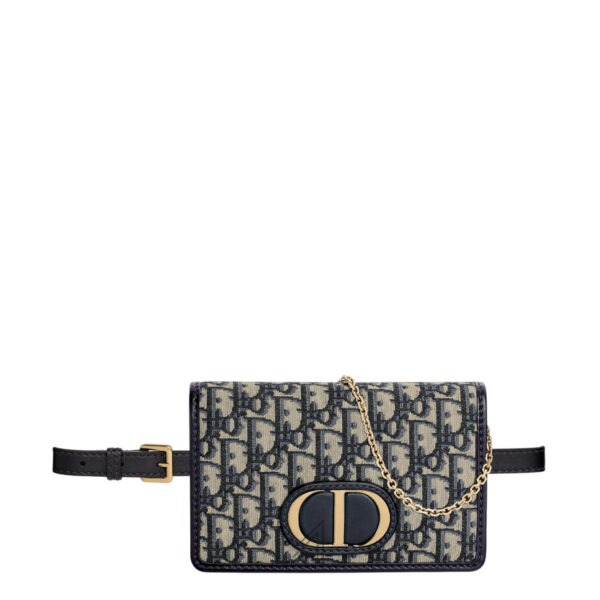 Túi Bao Tử Dior Canvas Họa Tiết Dior Oblique Chính Hãng DR011