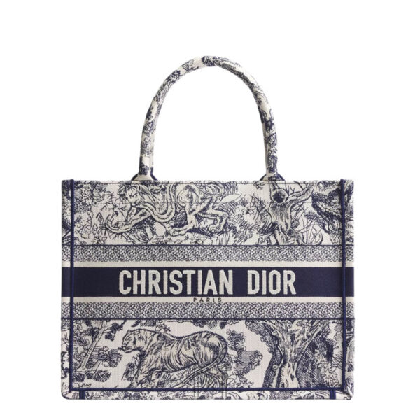 Túi Xách Dior Canvas Book Tote Họa Tiết Thổ Cẩm Chính Hãng DR014