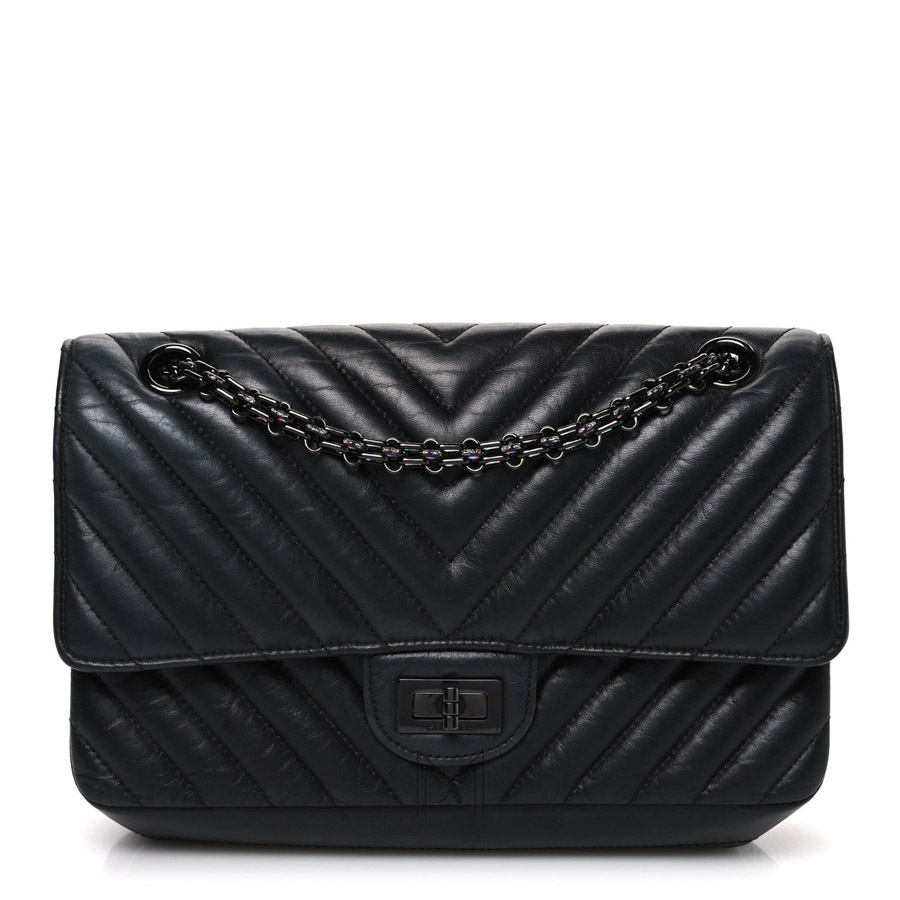 Túi Chanel 2.55 Reissue So Back màu đen da cừu authentic TCN42 2026 Túi Chanel 2.55 Reissue So Back màu đen da cừu authentic TCN42 2026