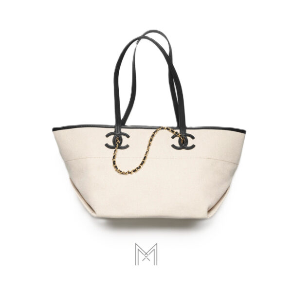 Túi xách Chanel 2 dây Spring Summer 2026 canvas phối da bê chính hãng TCN39