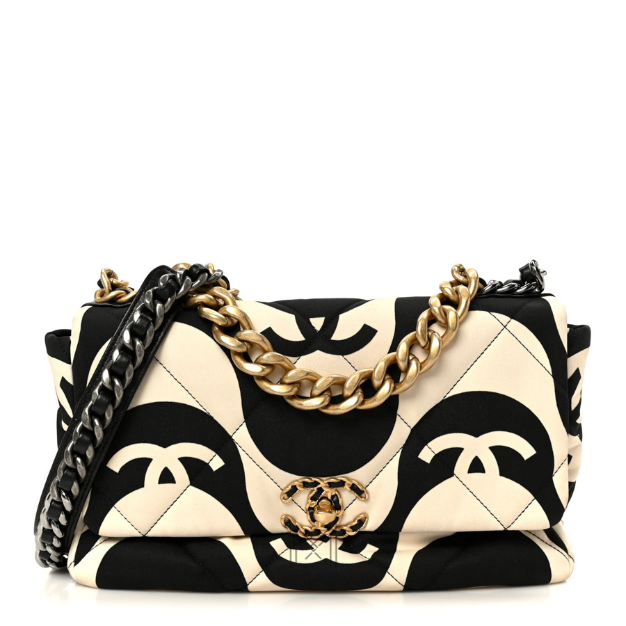 Túi xách đeo chéo Chanel C19 Flap phối màu hoạ tiết chính hãng TCN45 2026 Túi xách đeo chéo Chanel C19 Flap phối màu hoạ tiết chính hãng TCN45 2026