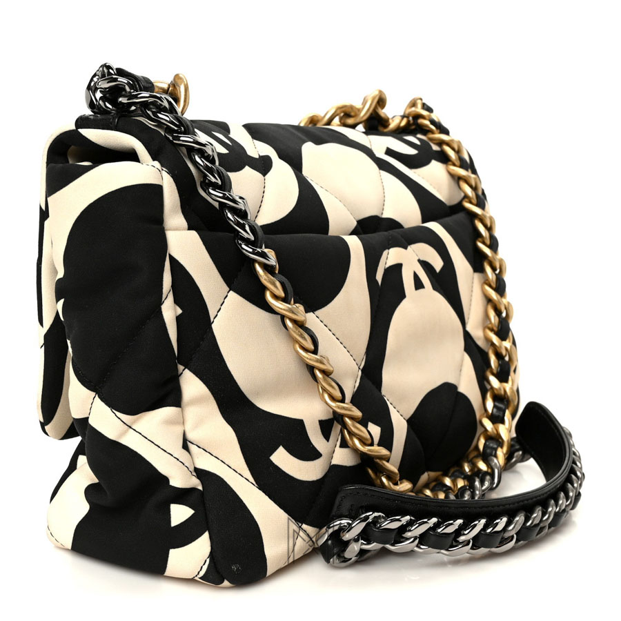 Túi xách đeo chéo Chanel C19 Flap phối màu hoạ tiết chính hãng TCN45 2026 Túi xách đeo chéo Chanel C19 Flap phối màu hoạ tiết chính hãng TCN45 2026