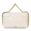 Túi Chanel 19 Flap da dê chần bông màu trắng chính hãng TCN30 2026 Túi Chanel 19 Flap da dê chần bông màu trắng chính hãng TCN30 2026