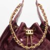 Túi Chanel dây rút màu đỏ da bê bóng hiệu ứng nhăn authentic TCN29 2026 Túi Chanel dây rút màu đỏ da bê bóng hiệu ứng nhăn authentic TCN29 2026