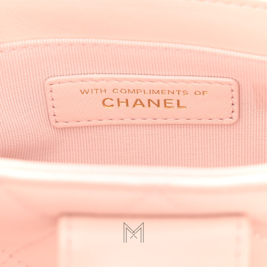 Túi Chanel hồng phấn CC Chain da cừu chính hãng TCN25 2026 Túi Chanel hồng phấn CC Chain da cừu chính hãng TCN25 2026