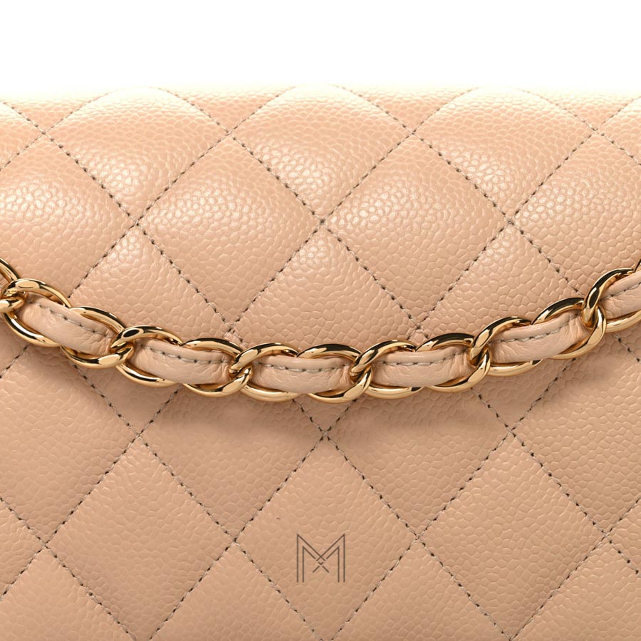 Túi Chanel Jumbo Caviar Quilted Double Flap chính hãng màu be TCN24 2026 Túi Chanel Jumbo Caviar Quilted Double Flap chính hãng màu be TCN24 2026
