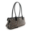 Túi Chanel kẹp nách Urban Essentials màu đen da bê phối vải tweed multi color chính hãng TCN23 2026 Túi Chanel kẹp nách Urban Essentials màu đen da bê phối vải tweed multi color chính hãng TCN23 2026