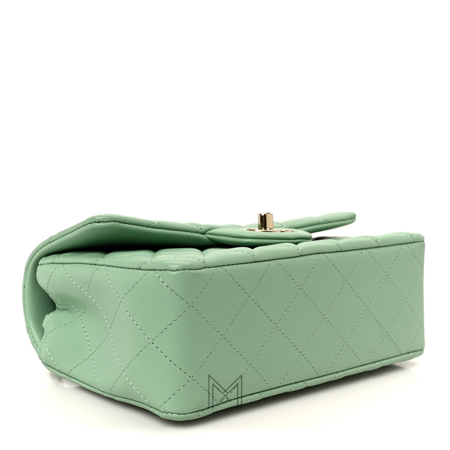 Túi Chanel mini 8 Rectangular Flap màu xanh da cừu chính hãng TCN20 2026 Túi Chanel mini 8 Rectangular Flap màu xanh da cừu chính hãng TCN20 2026