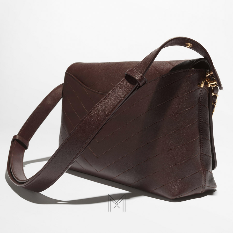 Túi xách Chanel nâu nắp gập maxi Pre-Collection Xuân Hè chính hãng TCN19 2026 Túi xách Chanel nâu nắp gập maxi Pre-Collection Xuân Hè chính hãng TCN19 2026