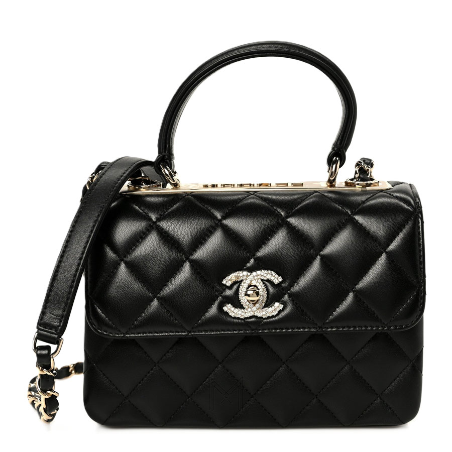Túi xách đeo chéo Chanel nẹp sắt Trendy CC Dual Handle Flap màu đen TCN18 2026 Túi xách đeo chéo Chanel nẹp sắt Trendy CC Dual Handle Flap màu đen TCN18 2026