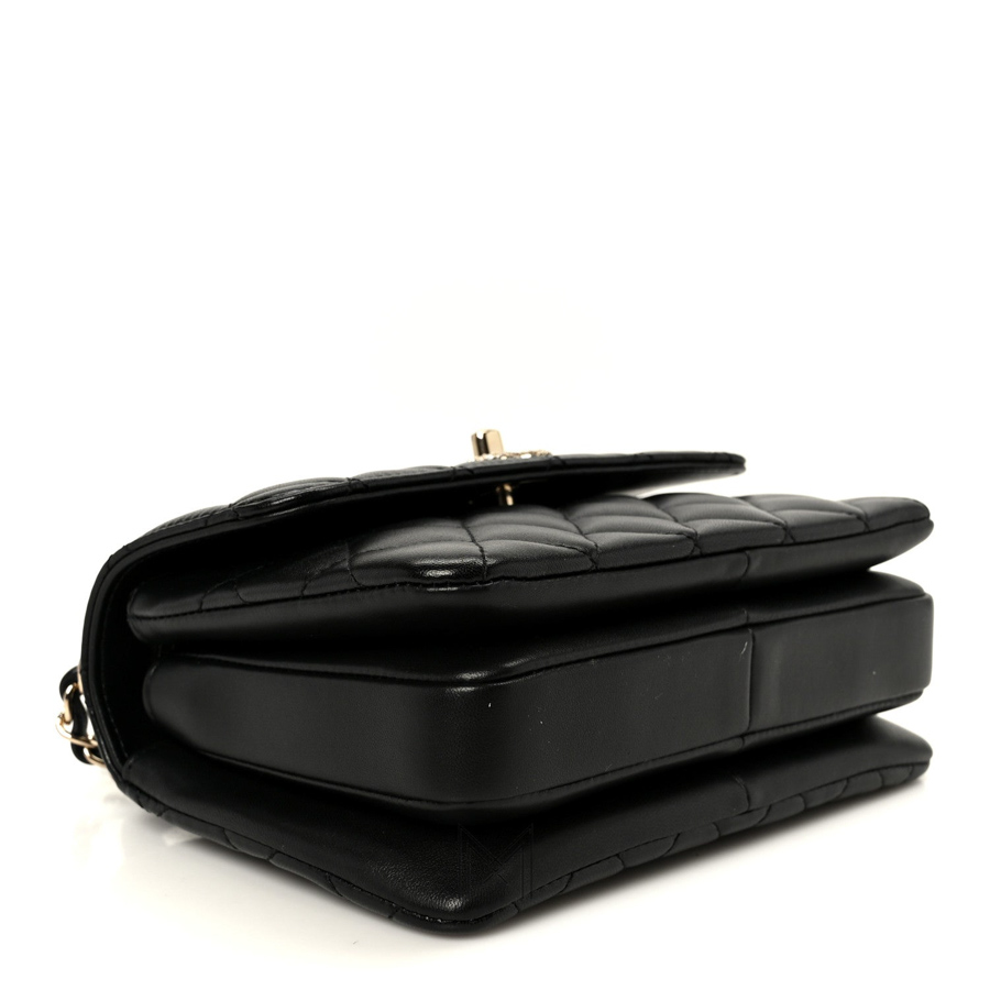 Túi xách đeo chéo Chanel nẹp sắt Trendy CC Dual Handle Flap màu đen TCN18 2026 Túi xách đeo chéo Chanel nẹp sắt Trendy CC Dual Handle Flap màu đen TCN18 2026