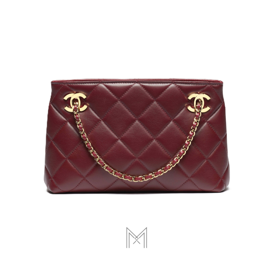 Túi Chanel trần trám màu đỏ da cừu Spring Summer chính hãng TCN12 2026 Túi Chanel trần trám màu đỏ da cừu Spring Summer chính hãng TCN12 2026