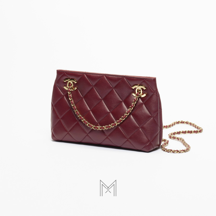 Túi Chanel trần trám màu đỏ da cừu Spring Summer chính hãng TCN12 2026 Túi Chanel trần trám màu đỏ da cừu Spring Summer chính hãng TCN12 2026