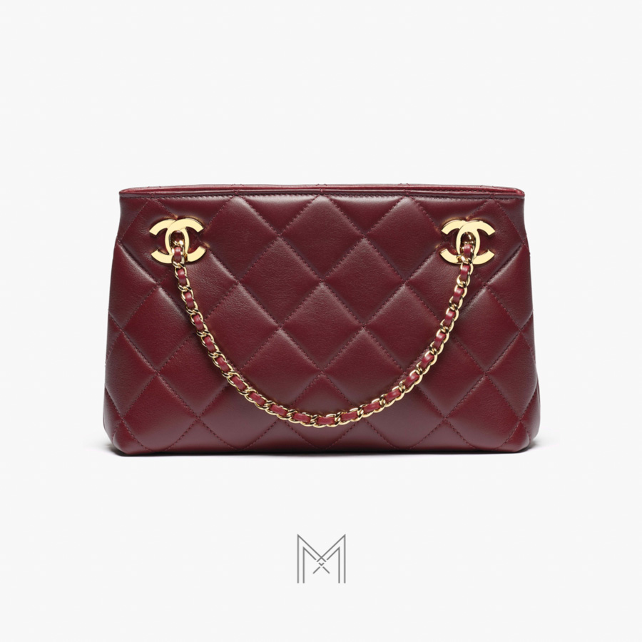 Túi Chanel trần trám màu đỏ da cừu Spring Summer chính hãng TCN12 2026 Túi Chanel trần trám màu đỏ da cừu Spring Summer chính hãng TCN12 2026