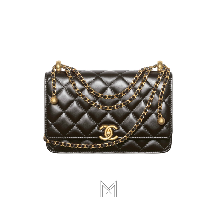 Túi Chanel WOC Pre-Collection Spring Summer 2026 màu đen da bê chính hãng TCN07 2026 Túi Chanel WOC Pre-Collection Spring Summer 2026 màu đen da bê chính hãng TCN07 2026