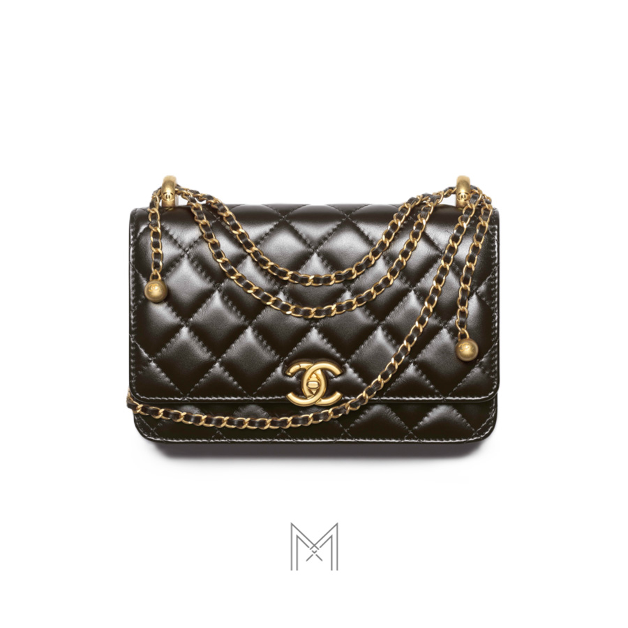 Túi Chanel WOC Pre-Collection Spring Summer 2026 màu đen da bê chính hãng TCN07 2026 Túi Chanel WOC Pre-Collection Spring Summer 2026 màu đen da bê chính hãng TCN07 2026
