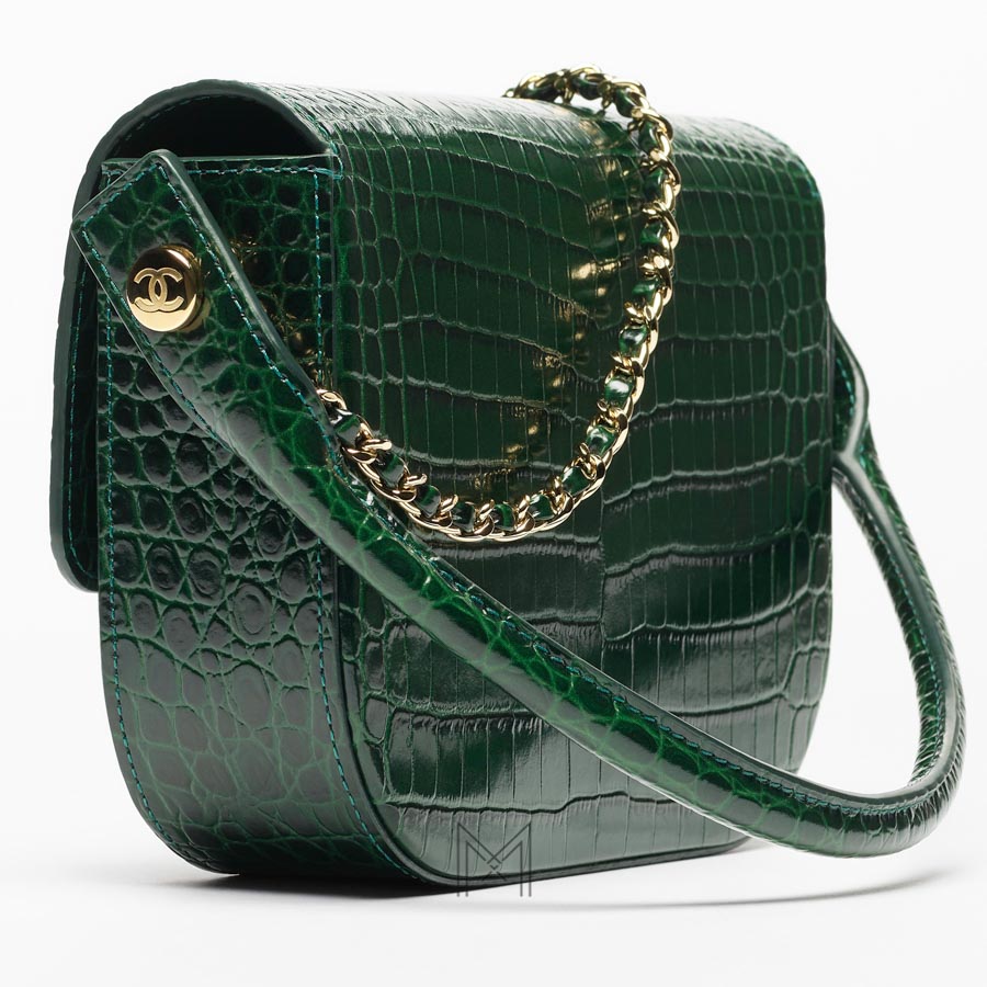 Túi Chanel xanh ngọc Métiers d’art 2026 da bê dập nổi vân cá sấu chính hãng TCN05 2026 Túi Chanel xanh ngọc Métiers d’art 2026 da bê dập nổi vân cá sấu chính hãng TCN05 2026