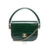 Túi Chanel xanh ngọc Métiers d’art 2026 da bê dập nổi vân cá sấu chính hãng TCN05 2026 Túi Chanel xanh ngọc Métiers d’art 2026 da bê dập nổi vân cá sấu chính hãng TCN05 2026