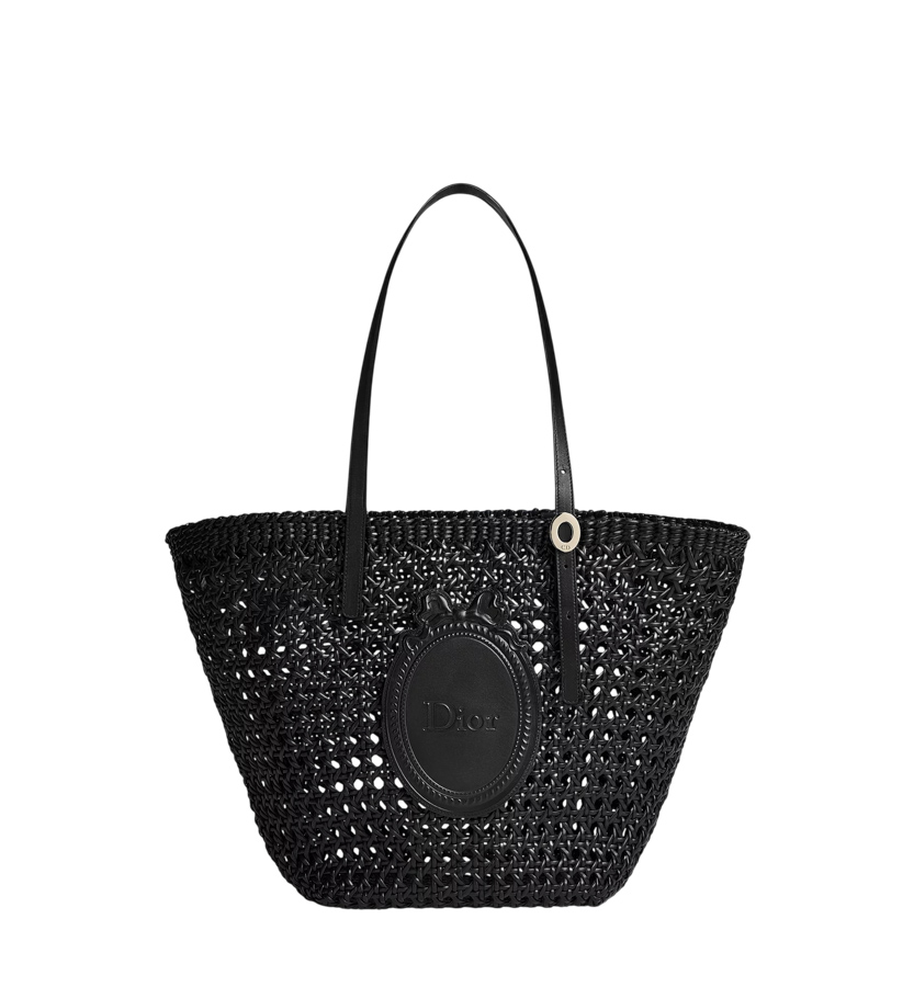 Túi Xách Cói Dior Màu Đen Hàng Hiệu Authentic DR015 2026 Túi Xách Cói Dior Màu Đen Hàng Hiệu Authentic DR015 2026