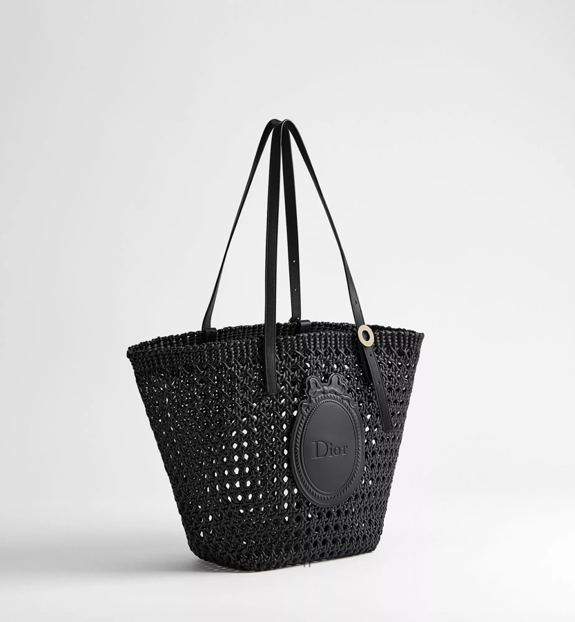 Túi Xách Cói Dior Màu Đen Hàng Hiệu Authentic DR015 2026 Túi Xách Cói Dior Màu Đen Hàng Hiệu Authentic DR015 2026