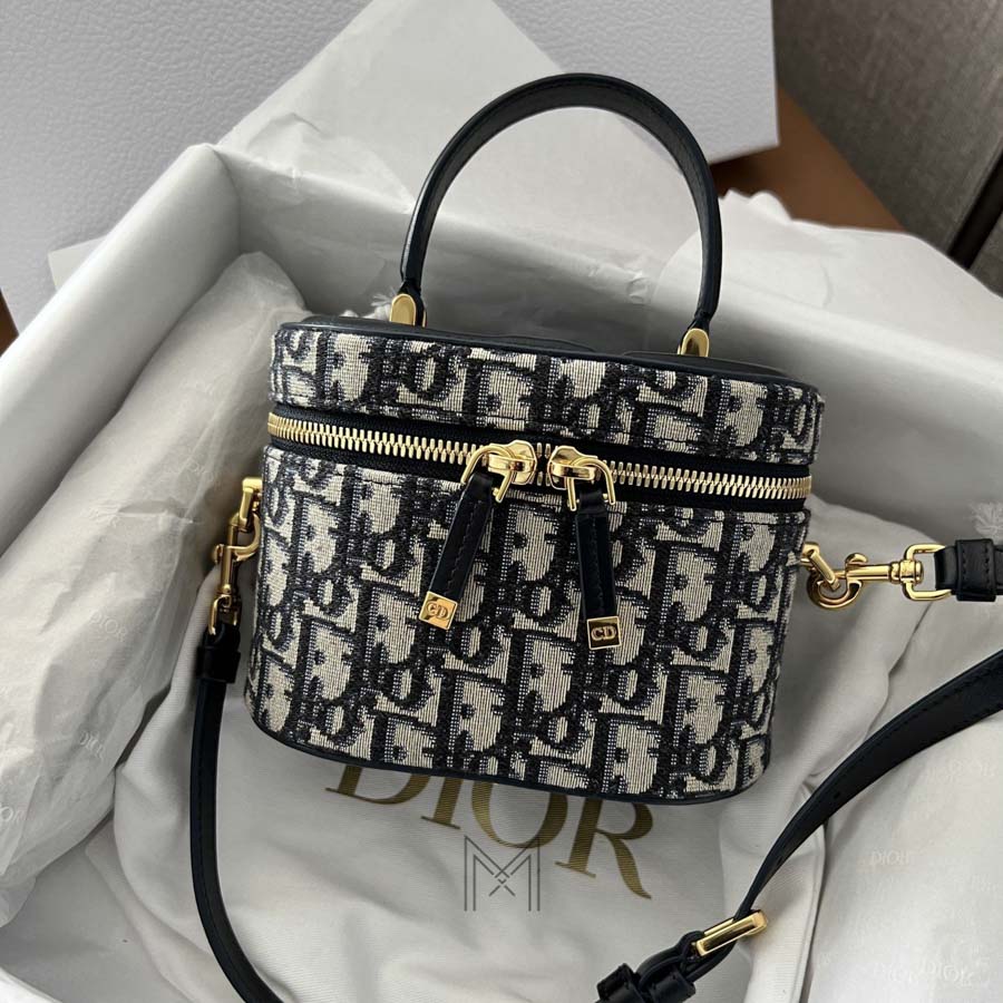 Túi Xách Cốp Dior Vanity Họa Tiết Oblique Thổ Cẩm Hàng Hiệu DR016 2026 Túi Xách Cốp Dior Vanity Họa Tiết Oblique Thổ Cẩm Hàng Hiệu DR016 2026