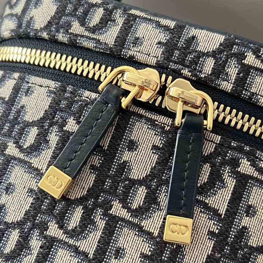 Túi Xách Cốp Dior Vanity Họa Tiết Oblique Thổ Cẩm Hàng Hiệu DR016 2026 Túi Xách Cốp Dior Vanity Họa Tiết Oblique Thổ Cẩm Hàng Hiệu DR016 2026