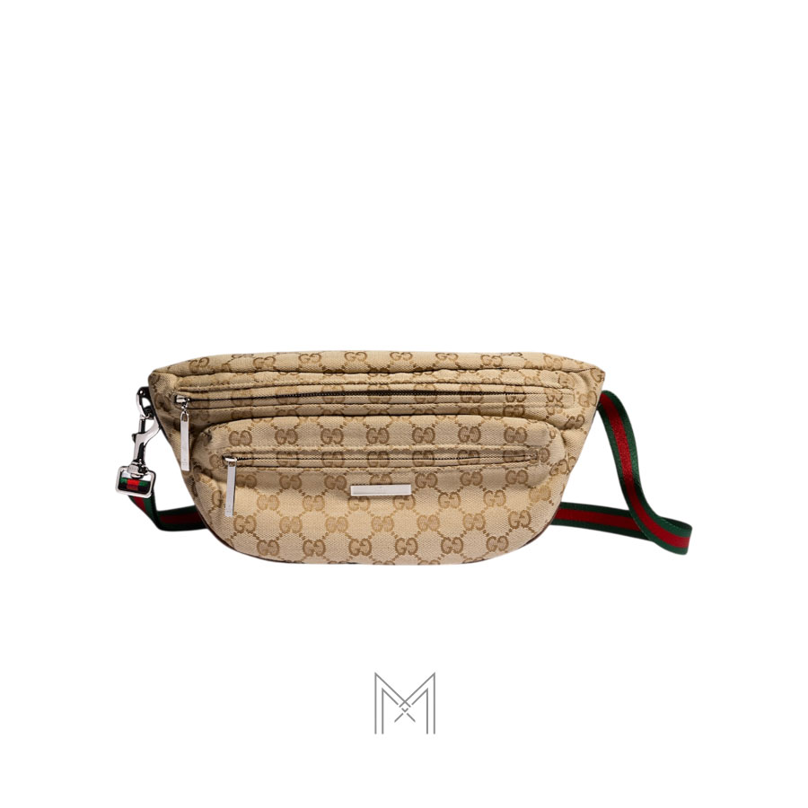 Túi đeo bụng Gucci màu be hoạ tiết GG authentic NTG008 2026 Túi đeo bụng Gucci màu be hoạ tiết GG authentic NTG008 2026