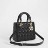 Túi Xách Lady Dior 5 Ô Màu Đen Màu Đen Sang Trọng Da Cừu DR017 2026