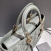 Túi Xách Lady Dior 7 Ô Màu Xám Da Cừu Chính Hãng DR018 2026