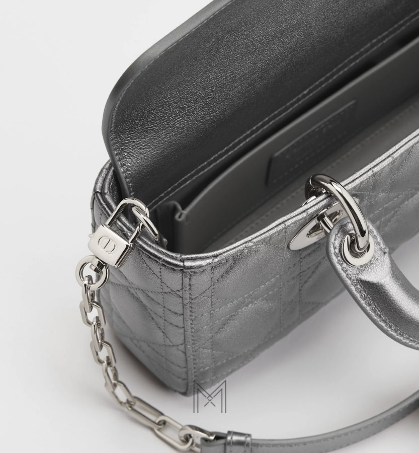 Túi Xách Đeo Chéo Lady Dior Bạc Thời Trang DR020 2026 Túi Xách Đeo Chéo Lady Dior Bạc Thời Trang DR020 2026