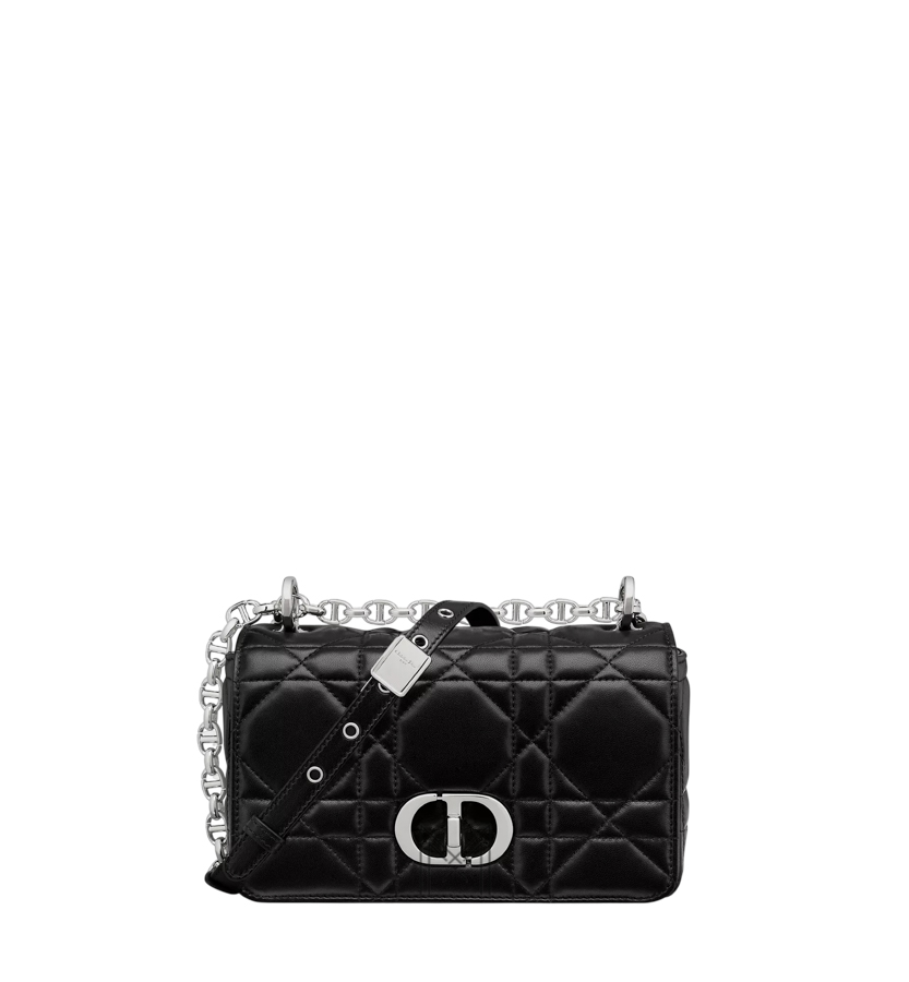 Túi Đeo Chéo Dior Caro Màu Đen Da Cừu Luxury DR023 2026 Túi Đeo Chéo Dior Caro Màu Đen Da Cừu Luxury DR023 2026