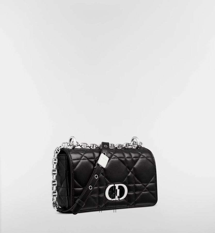 Túi Đeo Chéo Dior Caro Màu Đen Da Cừu Luxury DR023 2026 Túi Đeo Chéo Dior Caro Màu Đen Da Cừu Luxury DR023 2026