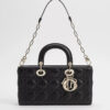 Túi Xách Đeo Chéo Lady Dior D-Joy Màu Đen Da Lì Chính Hãng DR026 2026