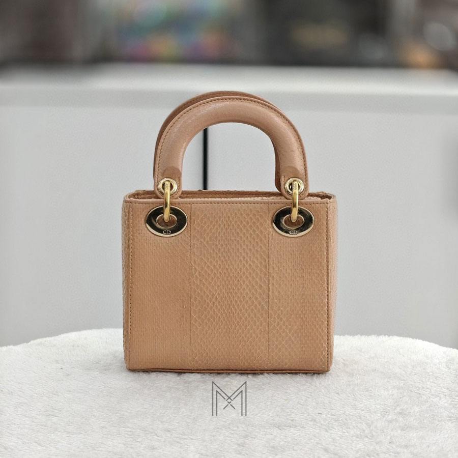 Túi Xách Đeo Chéo Lady Dior Màu Cam Da Rắn Chính Hãng DR027 2026 Túi Xách Đeo Chéo Lady Dior Màu Cam Da Rắn Chính Hãng DR027 2026