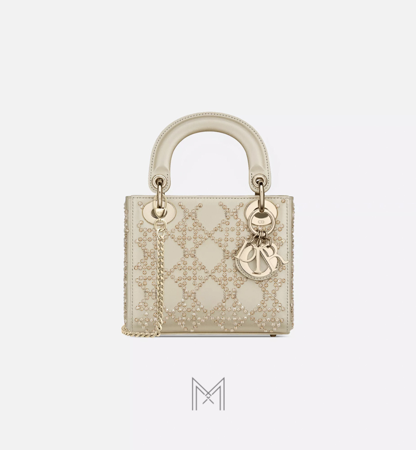 Túi Xách Đeo Chéo Lady Dior Đính Đá Màu Be Chính Hãng Dr032 2026 Túi Xách Đeo Chéo Lady Dior Đính Đá Màu Be Chính Hãng Dr032 2026