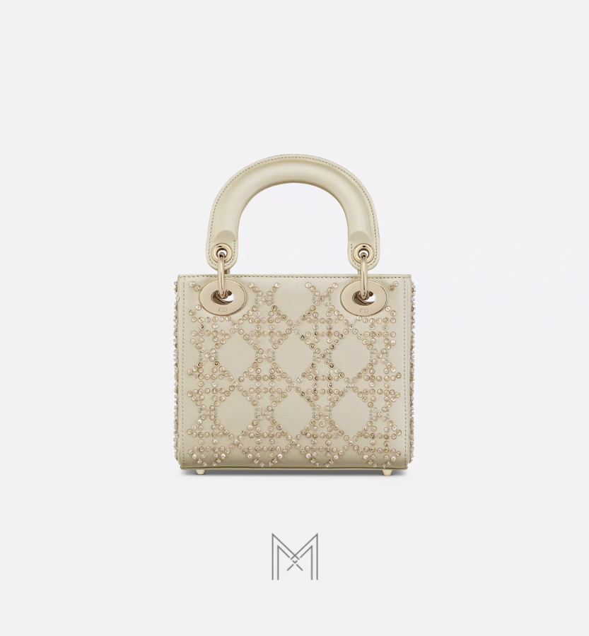 Túi Xách Đeo Chéo Lady Dior Đính Đá Màu Be Chính Hãng Dr032 2026 Túi Xách Đeo Chéo Lady Dior Đính Đá Màu Be Chính Hãng Dr032 2026