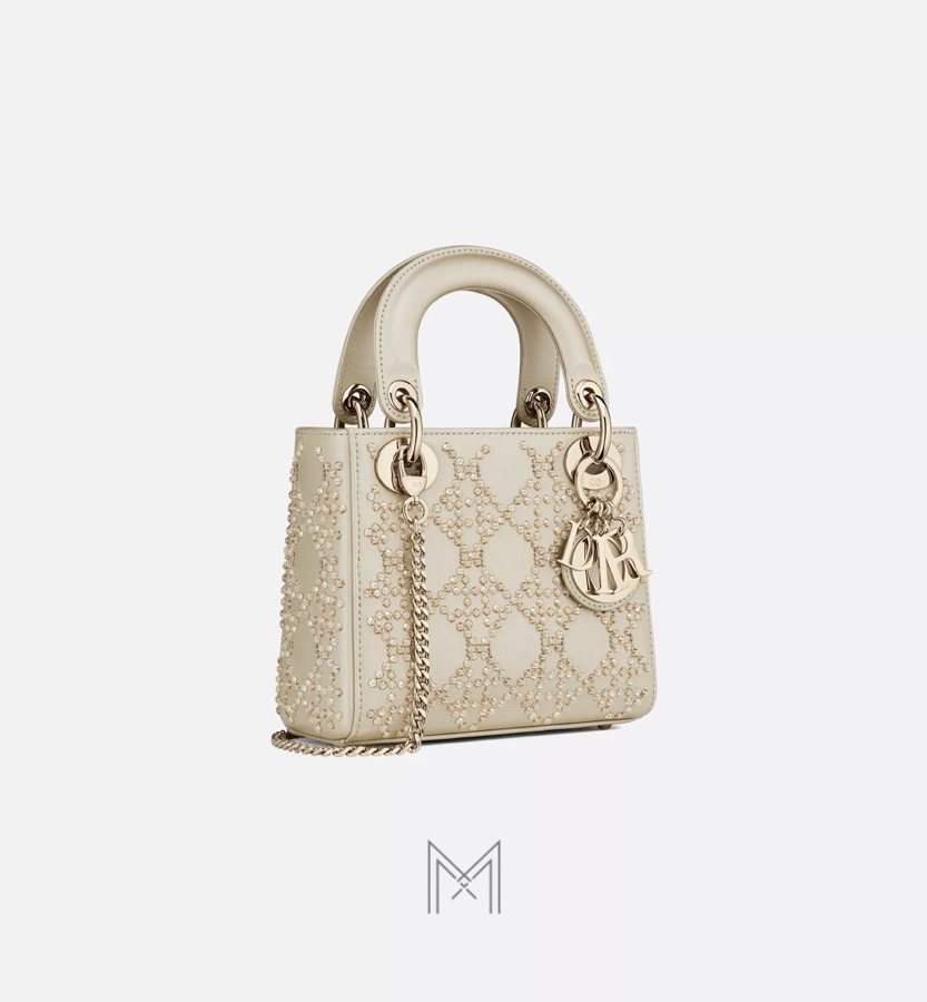Túi Xách Đeo Chéo Lady Dior Đính Đá Màu Be Chính Hãng Dr032 2026 Túi Xách Đeo Chéo Lady Dior Đính Đá Màu Be Chính Hãng Dr032 2026